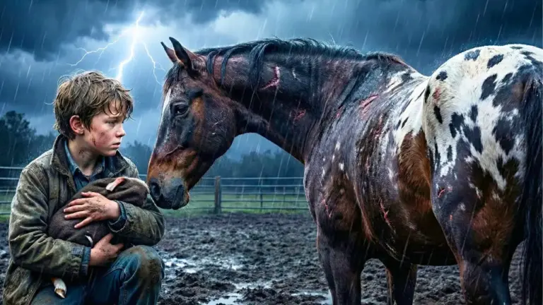 Teenager Saves an Aggressive Rescue Horse Scheduled for Euthanasia and Uncovers the Miracle Hidden in Her Paddock