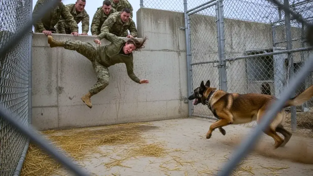 “He’ll Tear Her Apart!” They Locked The Trainee In With A Starved Malinois. Seconds Later, They Were The Ones Shaking