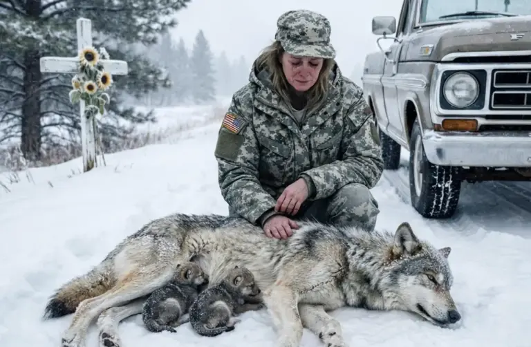 A Woman Opened Her Door to a Freezing Wolf Family — What Happened Next Shocked Everyone Who Heard the Story