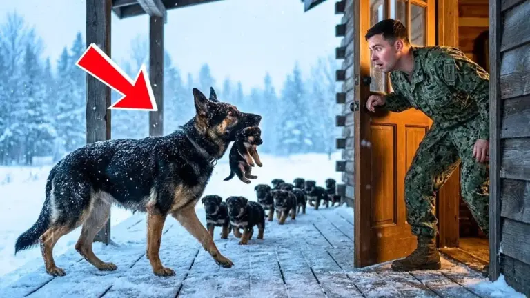Something Was Wrong With This Dog’s Puppies — The Navy SEAL Who Opened the Door Changed Everything