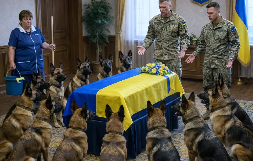 12 псов спецназа окружили гроб командира и рычали на генералов: они подчинились только обычной уборщице