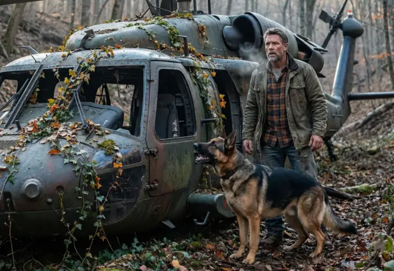 A German Shepherd Led a Veteran to an Abandoned Helicopter — The Discovery Stunned Them All