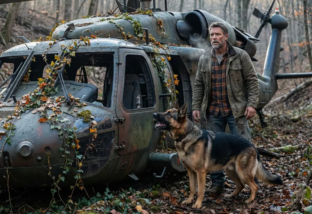 A German Shepherd Led a Veteran to an Abandoned Helicopter — The Discovery Stunned Them All