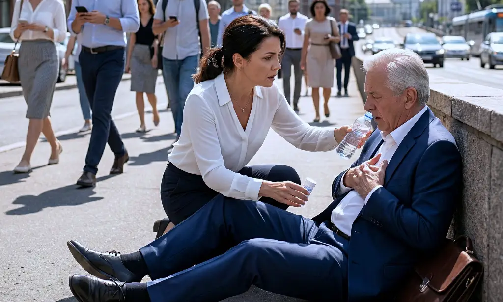 Валерия пропустила судьбоносное собеседование, спасая пожилого мужчину на шумной улице! Но переступив порог офиса, она чуть не упала в обморок от увиденного…