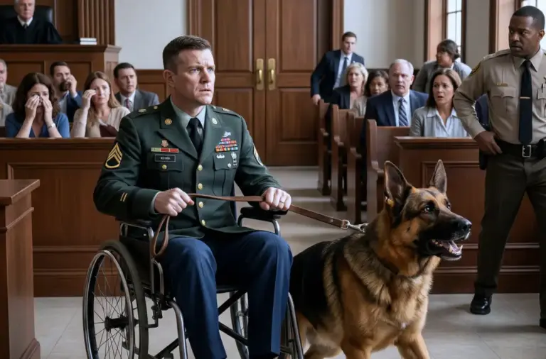 The Judge Ordered Them to Take My Military Dog. Then He Started Growling at the Courtroom Door…