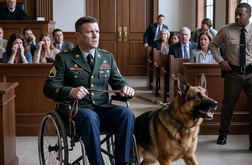 The Judge Ordered Them to Take My Military Dog. Then He Started Growling at the Courtroom Door…