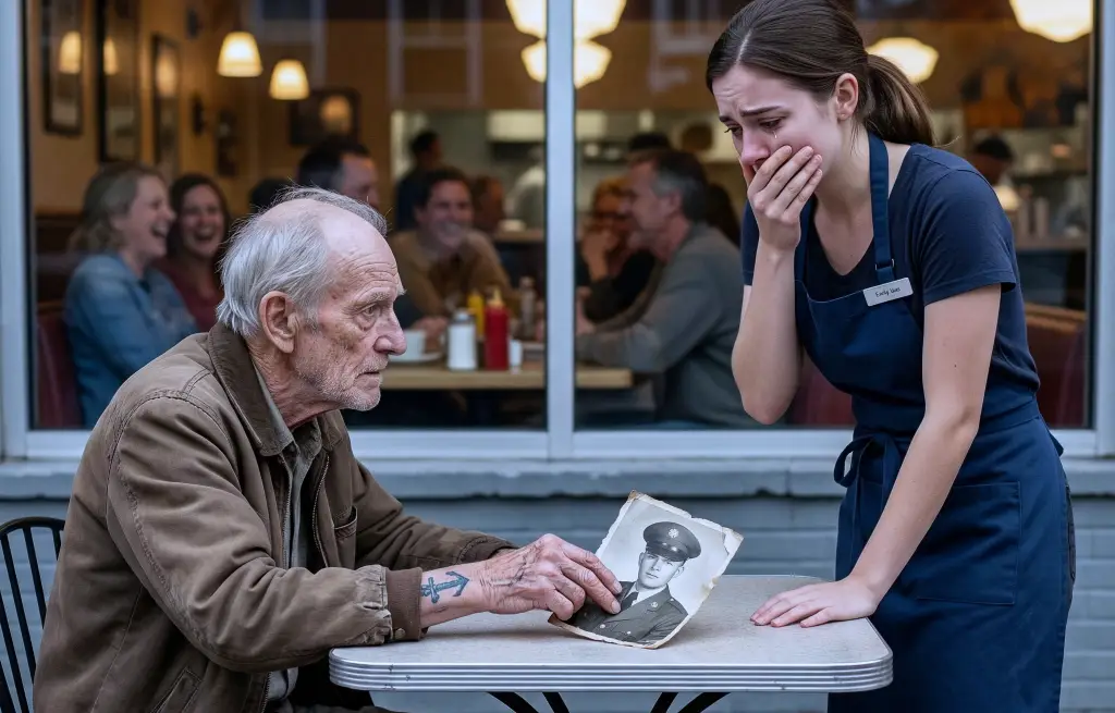 A Forgotten Veteran Sat Alone in a Restaurant — Until a Navy SEAL Noticed the Symbol on His Arm