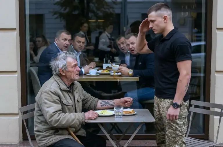 Мажоры криво смотрели на пожилого ветерана с протезом, пока к его столику не подошёл спецназовец…