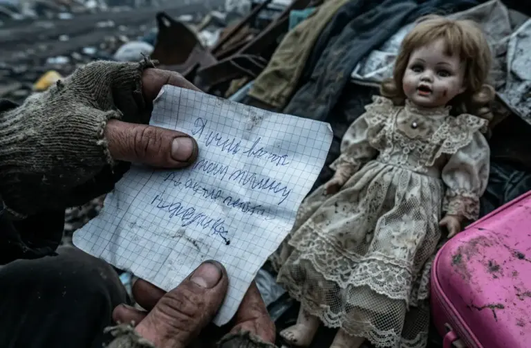 Бездомный нашёл куклу на свалке и нащупал что-то у неё во рту! А там записка: «Я Соля — МНЕ 10 — ПОМОГИТЕ!»…