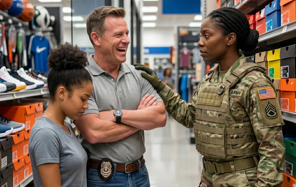 An Arrogant Cop Laughed at a Little Girl for Saying Her Mom Was in Special Forces! Then the Mall Doors Slid Open...