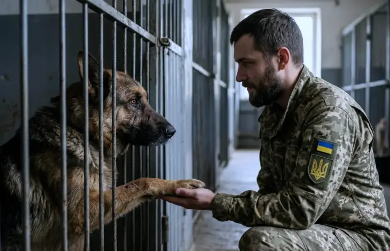 Все обходили эту клетку десятой дорогой! Но когда полицейский протянул руку, «самый опасный пёс» сделал невероятное…