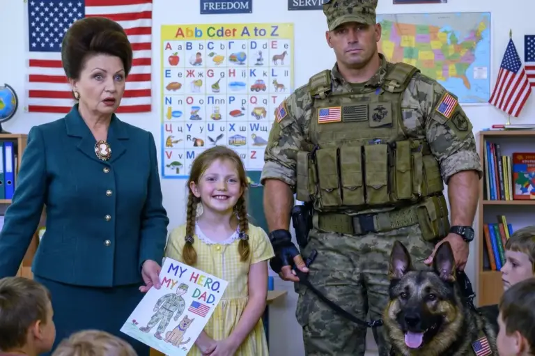 "Your Dad Isn't a Hero!" The Teacher Humiliated an 8-Year-Old in Front of the Class. She Instantly Regretted It When a US Marine Knocked on Her Door...