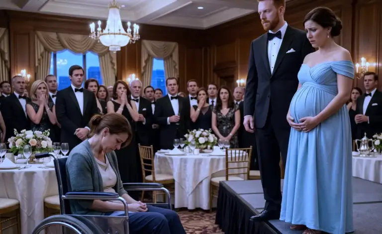 He Introduced His Pregnant Mistress To 200 Elite Guests, Expecting His Disabled Wife To Weep. Instead, She Smiled, Grabbed The Mic And...