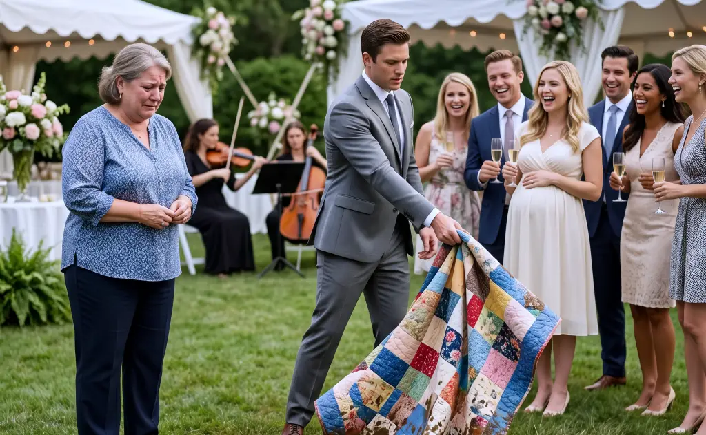 My snobby son-in-law trashed my handmade quilt and called me a "broke lunch lady"...
