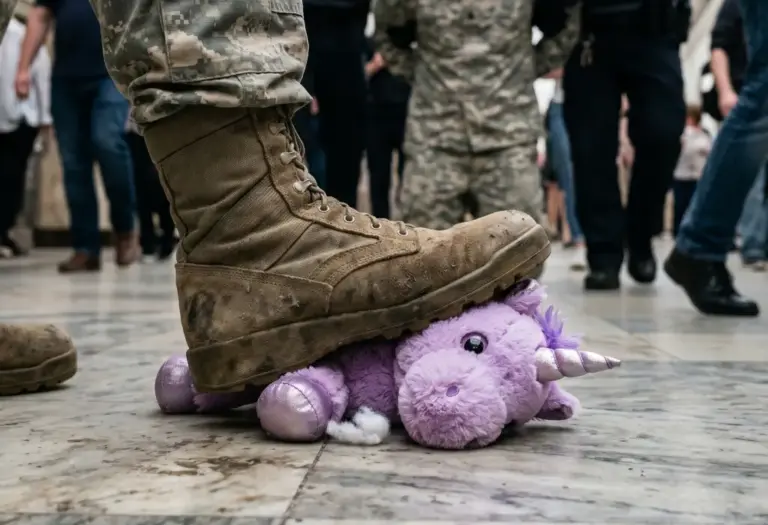 «Ты здесь никто!» — кричали патрульные солдату, стоявшему на коленях. Но пара слов седого мужчины в толпе заставила их молить о пощаде…