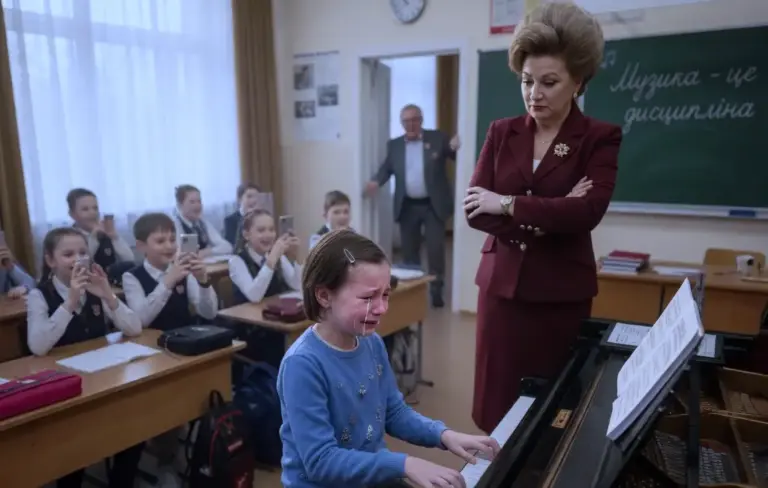 Целый год она играла на куске картона, пока богатые одноклассники ее игнорировали! То, что произошло на уроке музыки, шокировало всю гимназию…
