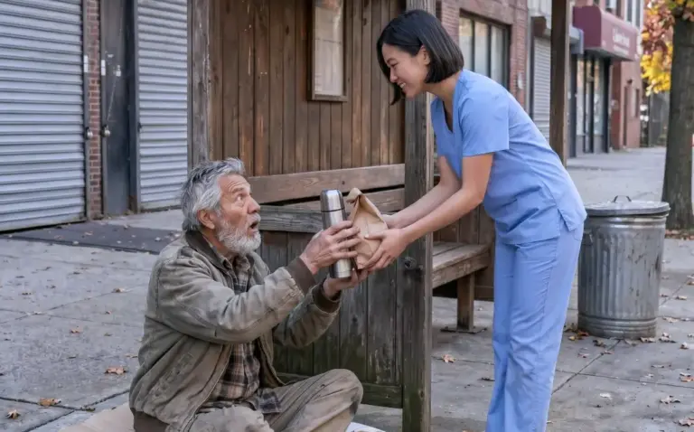 She Fed a Homeless Man for 6 Months. Then 3 Military Officers Knocked on Her Door with a Classified Secret