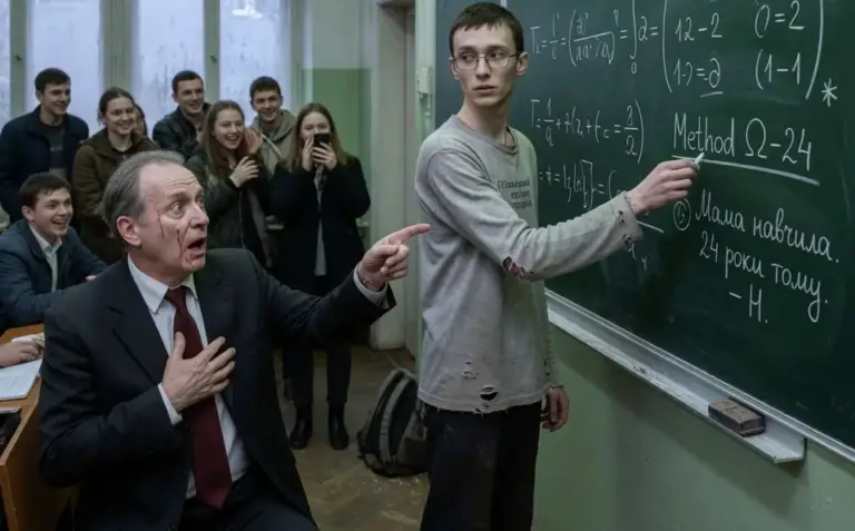 Заносчивый профессор хотел опозорить бедного студента перед всем курсом. Но то, что парень написал на доске за 94 секунды, навсегда уничтожило карьеру «неприкасаемого» преподавателя…