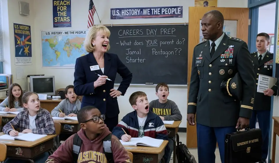 Snobby Teacher Humiliated The "Poor" Boy In Front Of The Class! Then His Dad Rolled Up In A Fleet Of Black SUVs...