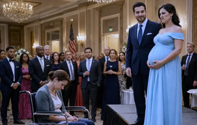 He announced his mistress’s pregnancy at a high-society party, thinking his disabled wife couldn't stop him. He was dead wrong...