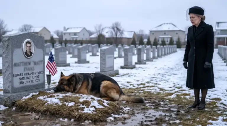 Her dog refused to leave her husband's grave for 3 years! When he suddenly started digging, she realized her family was hiding a dark secret...