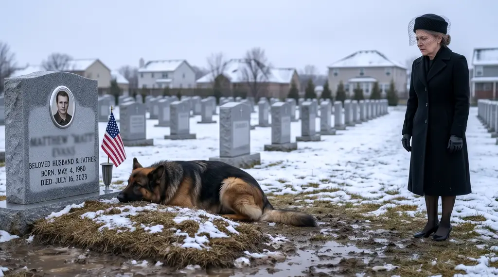 Her dog refused to leave her husband's grave for 3 years! When he suddenly started digging, she realized her family was hiding a dark secret...