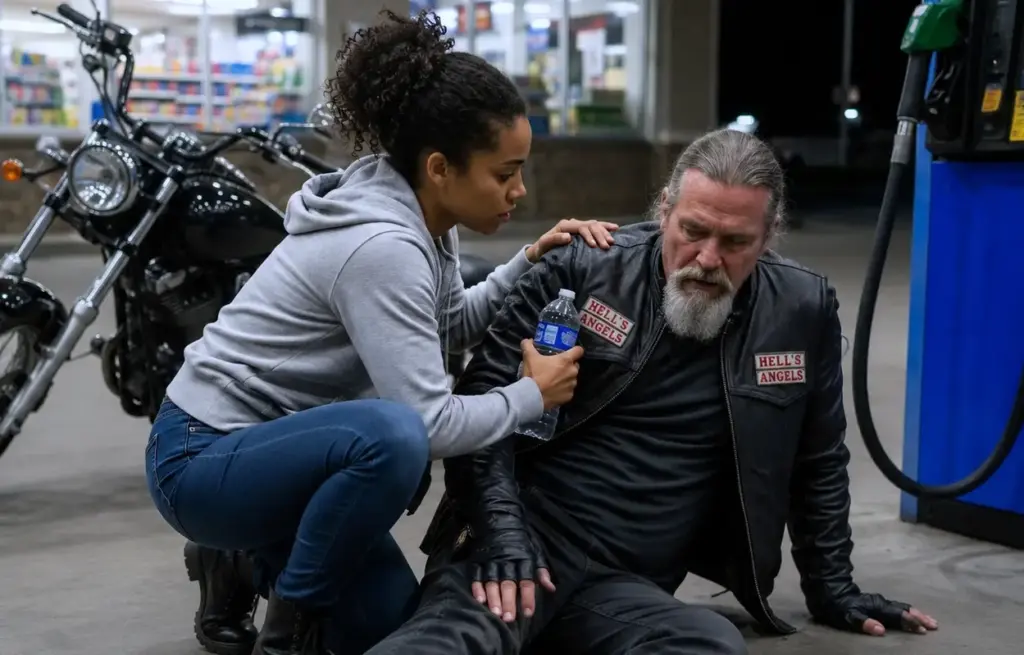 She Spent Her Last $8 Saving a Biker’s Life! The Next Morning, Her Front Yard Was Full of Engines...