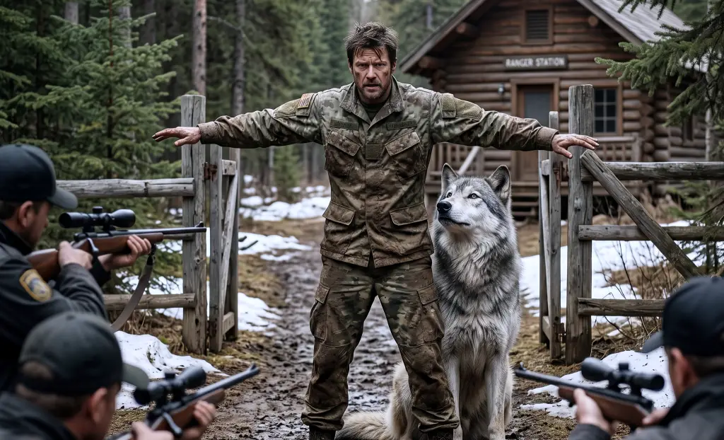 A Soldier Left His Rescued Wolf Behind! 5 Years Later, What He Found Waiting At His Gate Will Make You Cry...
