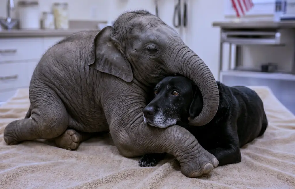 Vets Were Ready to Euthanize This Blind Baby Elephant! Then a Traumatized Dog Walked Into the Room...