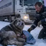 Далекобійник зупинився на нічній трасі через замерзлого пса! Те, що він побачив під його лапами, змусило чоловіка назавжди змінити своє життя...