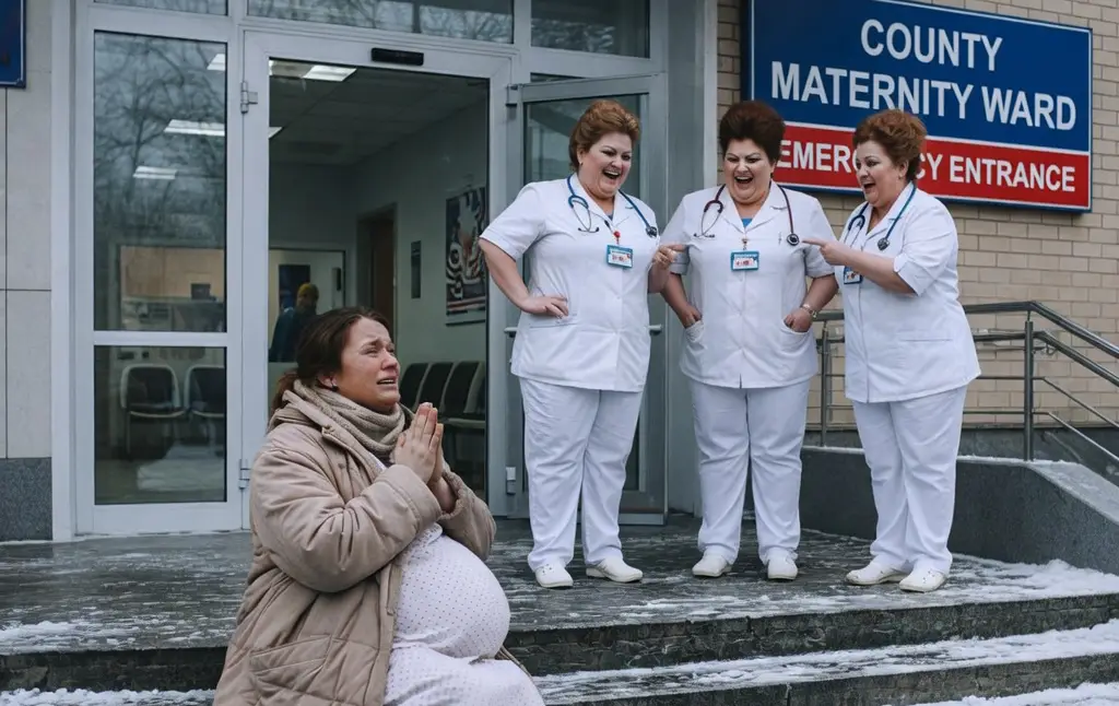 A pregnant orphan was forced onto the streets and gave birth in a hospital hallway. When the chief doctor saw her face, he turned pale and ordered the doors locked immediately...