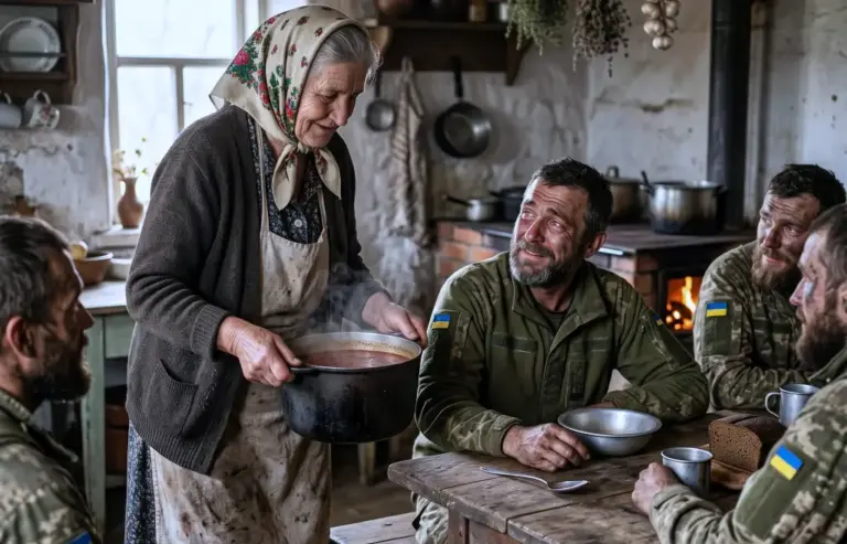 Старушка отдала военным последнюю тарелку макарон в страшную грозу! То, что они сделали с её хатой через несколько дней, заставило рыдать всё село…