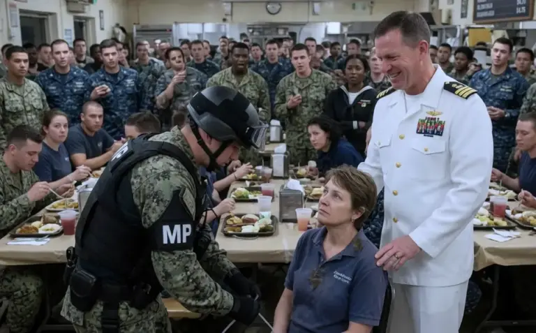 An arrogant Navy Admiral tried to humiliate a quiet female IT contractor in front of his SEAL team! He had no idea the woman scrubbing his servers was secretly hunting him...