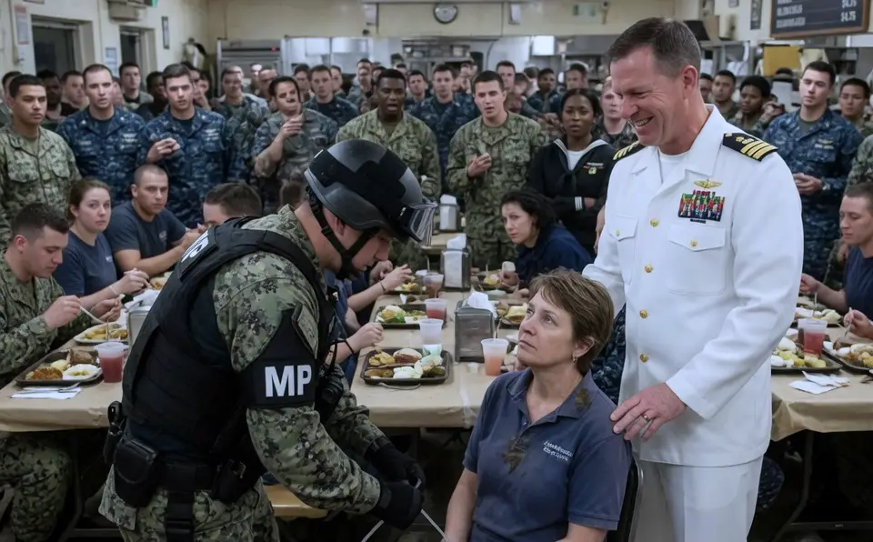 An arrogant Navy Admiral tried to humiliate a quiet female IT contractor in front of his SEAL team! He had no idea the woman scrubbing his servers was secretly hunting him...