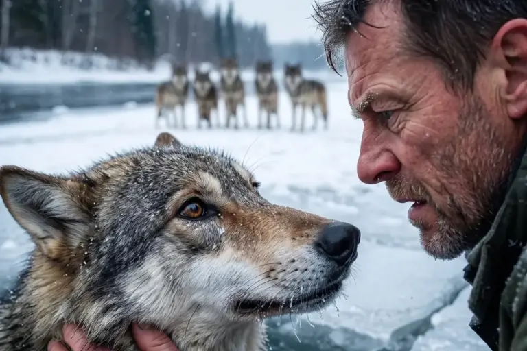 A grieving father saved a dying wolf in the wilderness! He had no idea the wild pack would return to his cabin when his family needed them most...