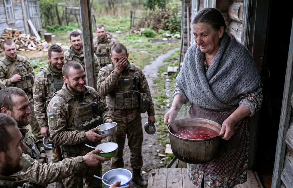 Пожилая учительница отдала военным последние продукты во время бури! То, что они сделали с её разваливающимся домом через несколько дней, потрясло всё село…