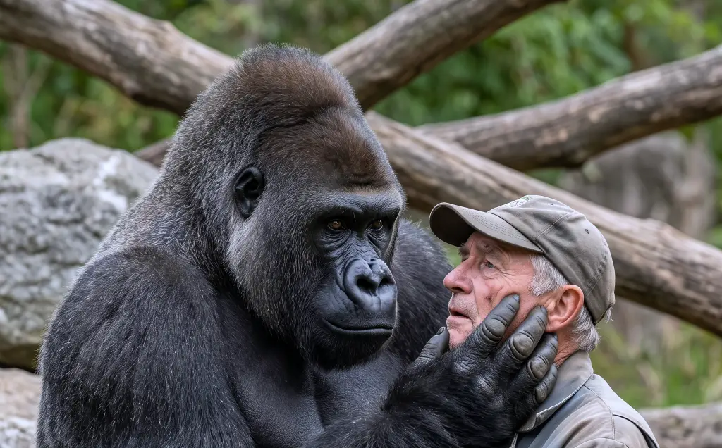 The Gorilla Hugged His Keeper 15 Times a Day! Then He Took the Man’s Face in His Hands—and the Staff Stopped Calling It Affection...