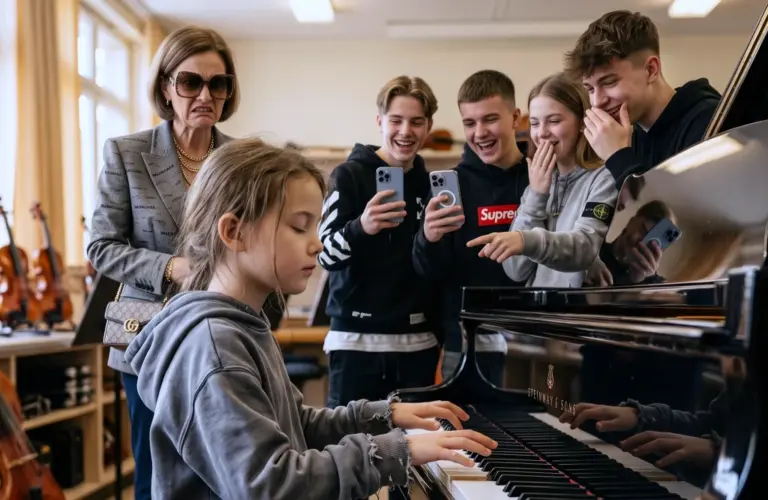 The Music Teacher Asked the Quiet Girl to Play a Scale! Then the First Note Changed the Room...