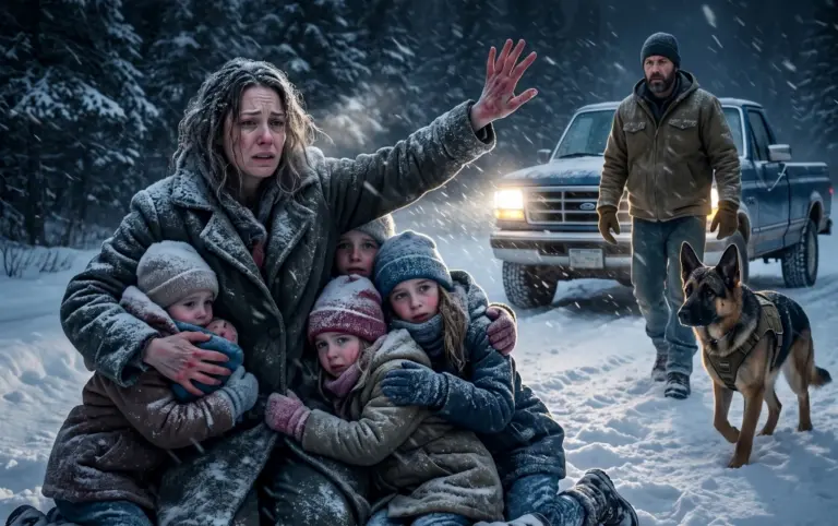 She Fled Into a Blizzard With Five Children! In His Cabin, She Found Her Father’s Blanket...