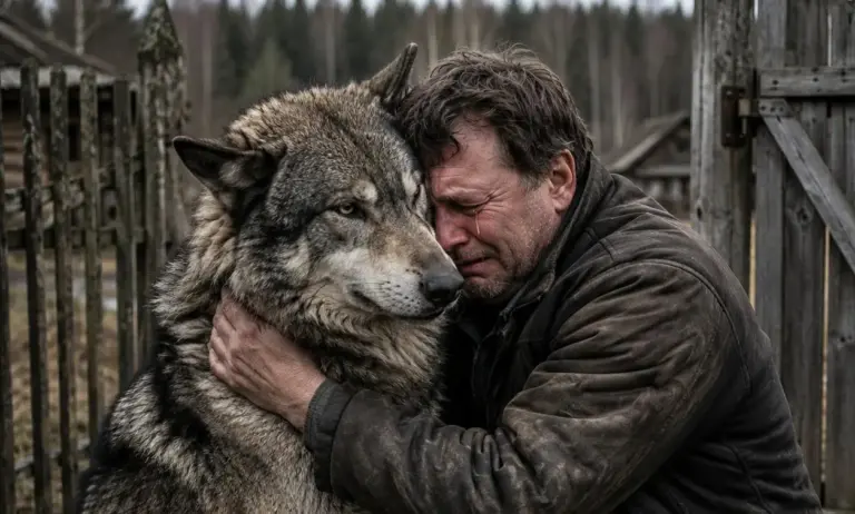 For Five Winters, a Lone Wolf Came Back to an Empty Cabin Gate! Then an Old Trail Camera Finally Showed What He Had Been Waiting For...
