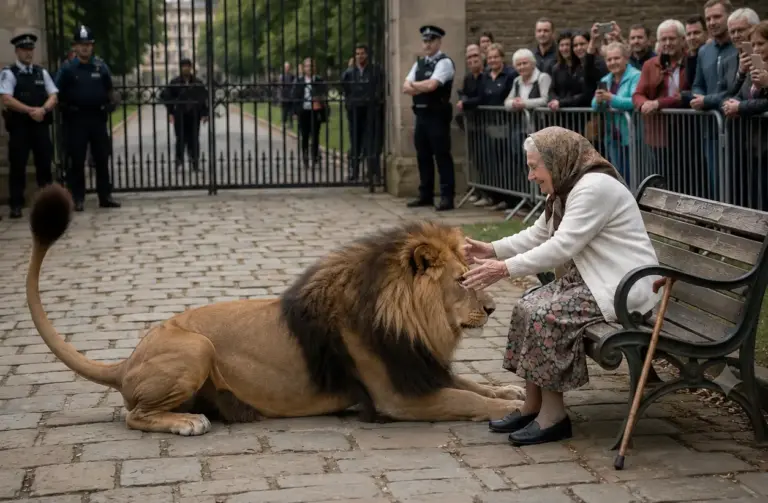 When A Massive African Lion Escaped His Enclosure, He Didn't Hunt! He Walked Into Town To Find The One Woman Hiding A 12-Year Secret...