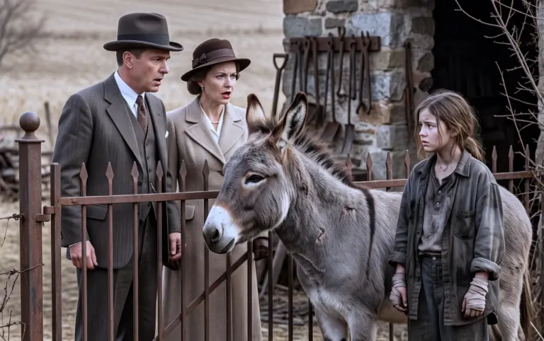 Thrown Out at Fourteen, She Found an Old Donkey Tied Behind a Forgotten Forge
