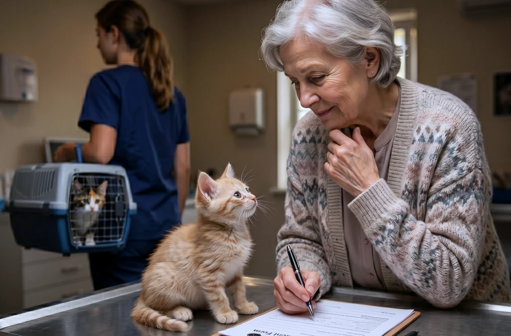 Everyone Had Room for the Pretty Kitten! Then Claire Saw the Sick One Press His Head Against Her Finger...