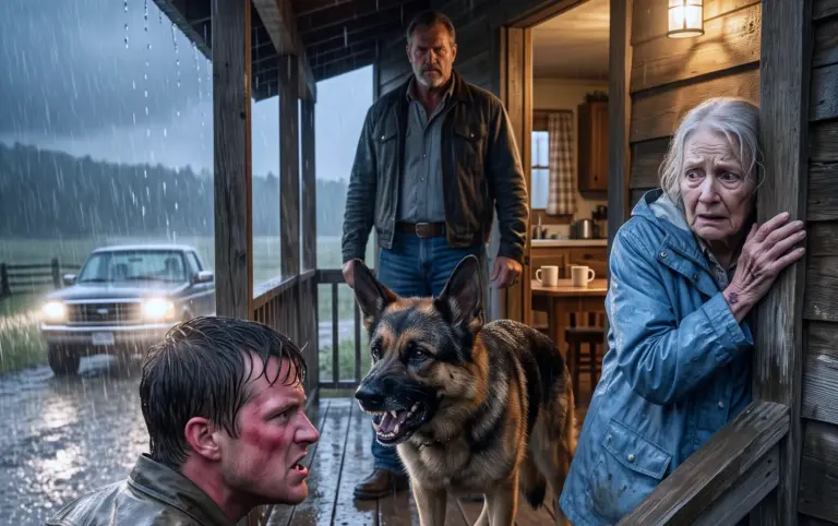 The Old Couple Asked to Sleep in His Barn! His Dog Knew They Were Running From Someone...