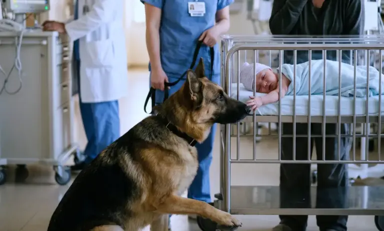 Doctors Gave the Shepherd Five Minutes to Say Goodbye! Then He Put One Paw Beside the Crib — and the Monitor Started Moving...