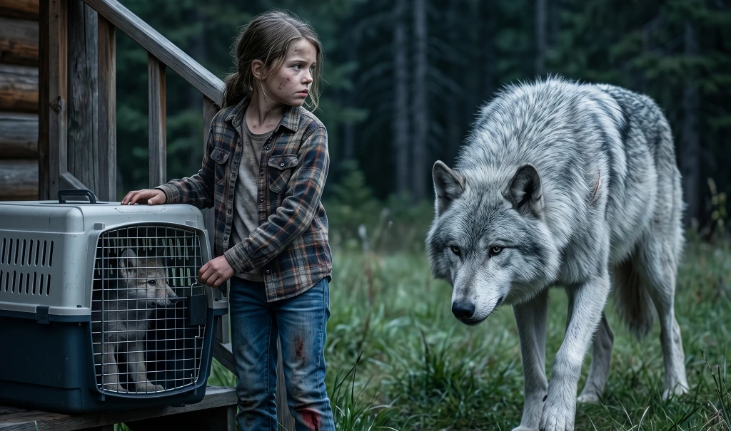 For Seven Nights, a Wild Wolf Pack Surrounded the Remote Cabin. On the Seventh Morning, a 10-Year-Old Girl Stepped Onto the Porch Holding the Exact Thing They Had Come For...