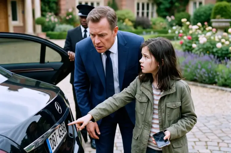 A gardener’s daughter grabbed the billionaire’s sleeve and whispered, “Don’t get in that car.” Then he looked at the driver’s hand and went cold...