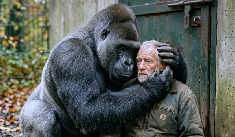 The 400-pound silverback pinned the veteran zookeeper to the ground! But when staff rushed to the glass, they realized the gorilla wasn't attacking—he was trying to stop a deadly mistake...