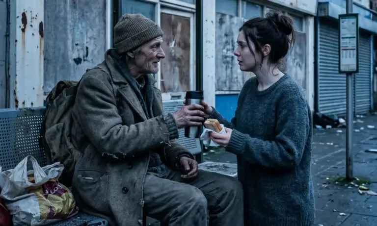 She fed a homeless man at the bus stop for months! Two weeks after his funeral, three military officers appeared at her apartment door...