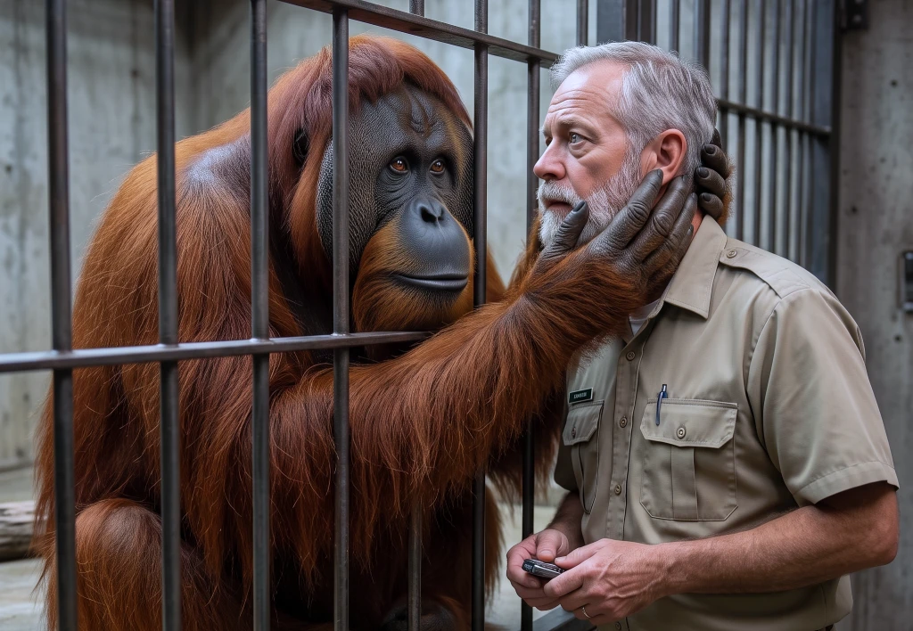 The Orangutan Kept Tapping the Glass for the Keeper Who Was Forgetting Him